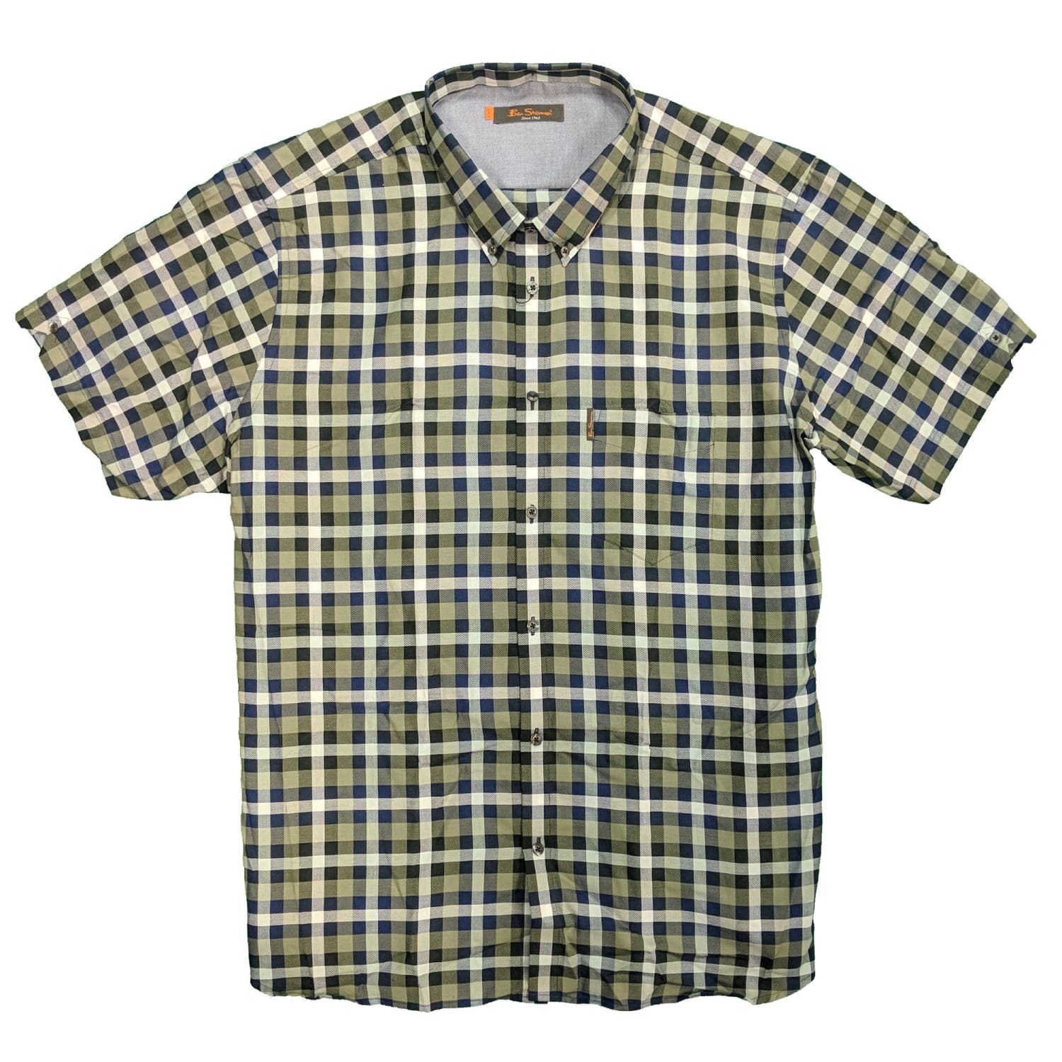 Ben Sherman S/S Shirt - 0049966IL - Olive 2