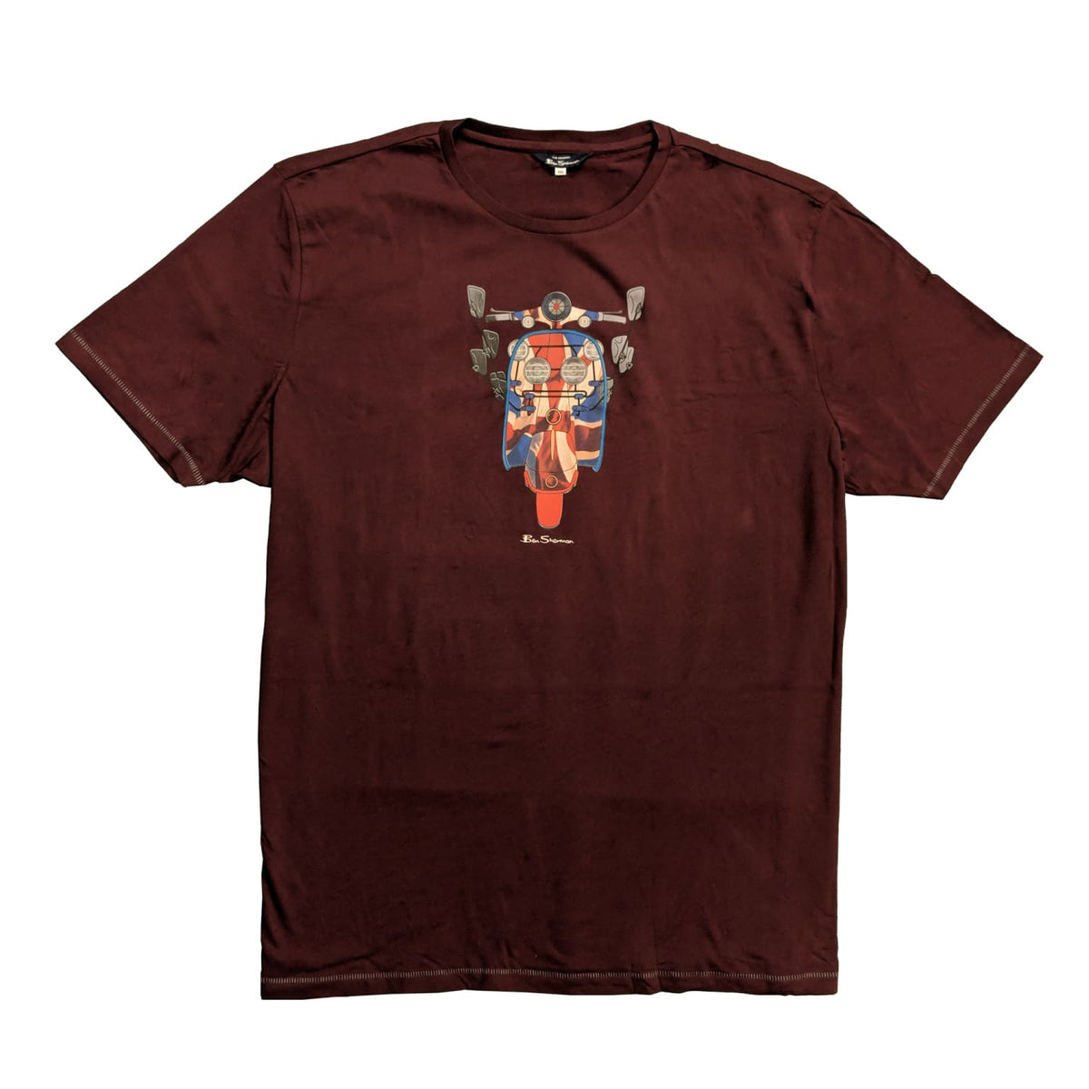 Ben Sherman T-Shirt - 0052687IL - Wine 1