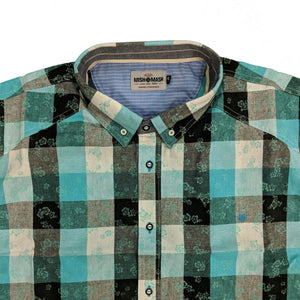 Mish Mash S/S Shirt - 2293 - Dellow - Turquoise 3