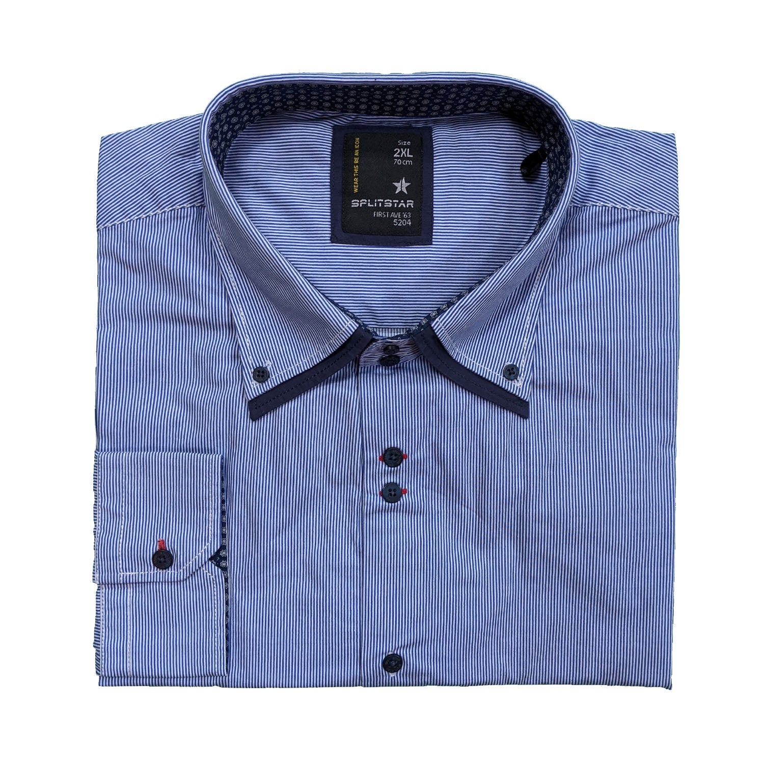 Splitstar L/S Shirt - KS11226 - Republic - Blue / White 1
