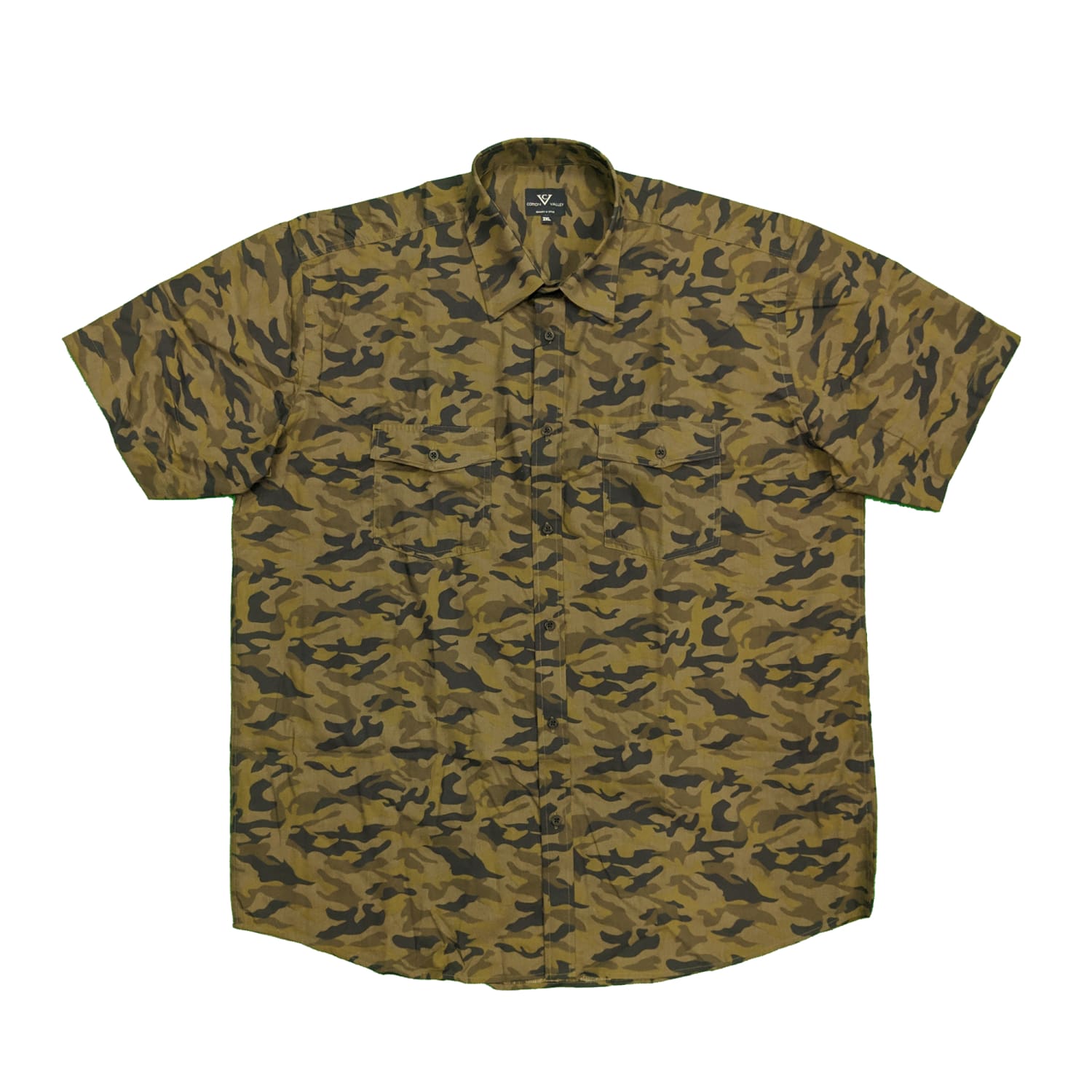 Cotton Valley Camo S/S Shirt - 14383 - Green Camo 1