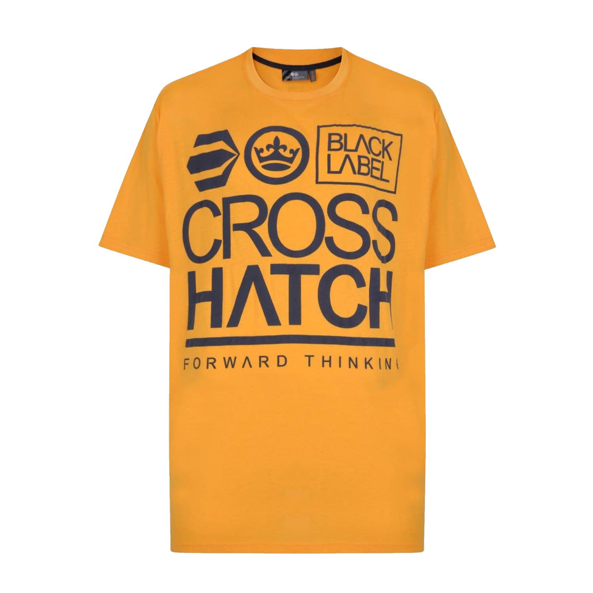 Crosshatch T-Shirt - Large Go - Saffron 1