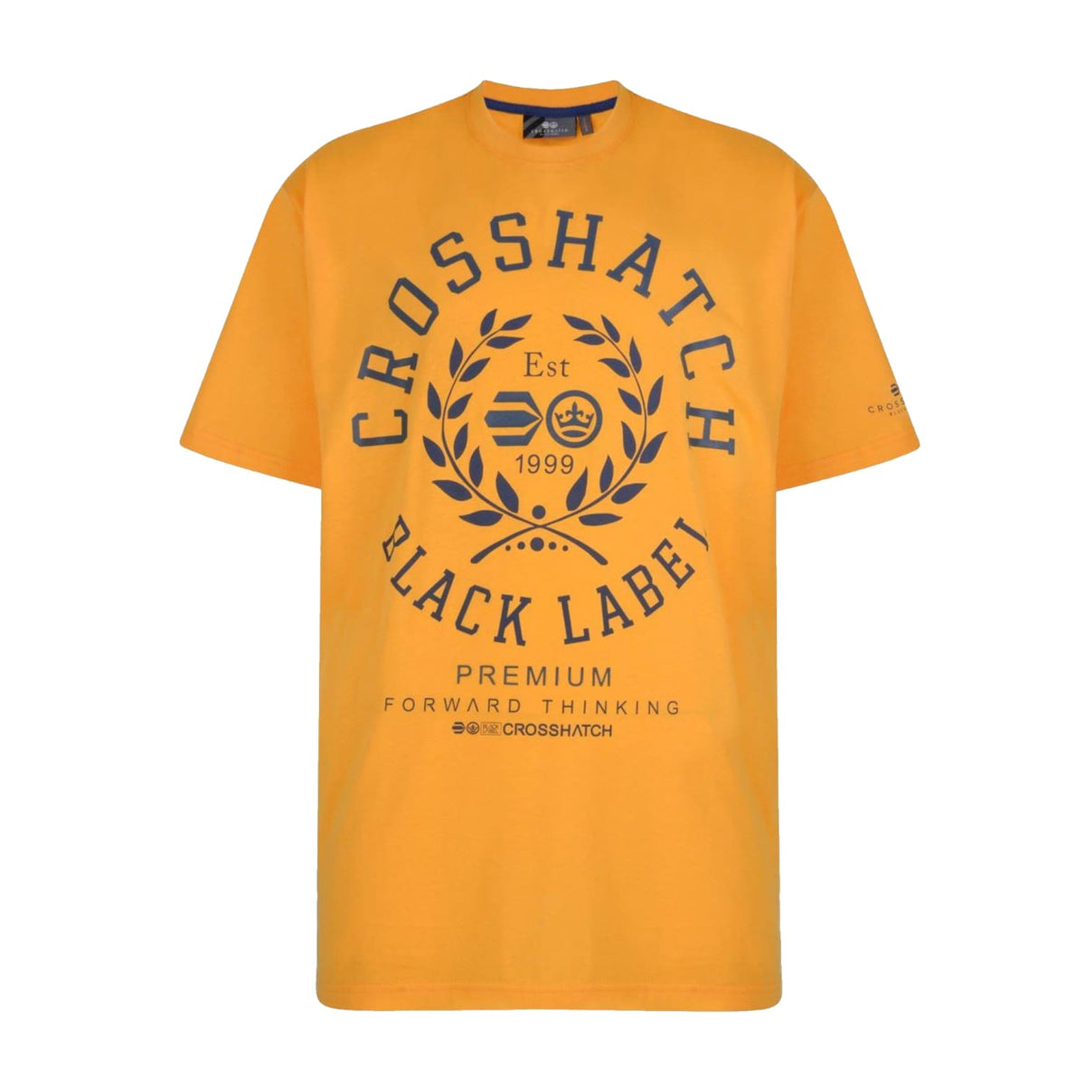 Crosshatch T-Shirt - Laygos - Saffron 1