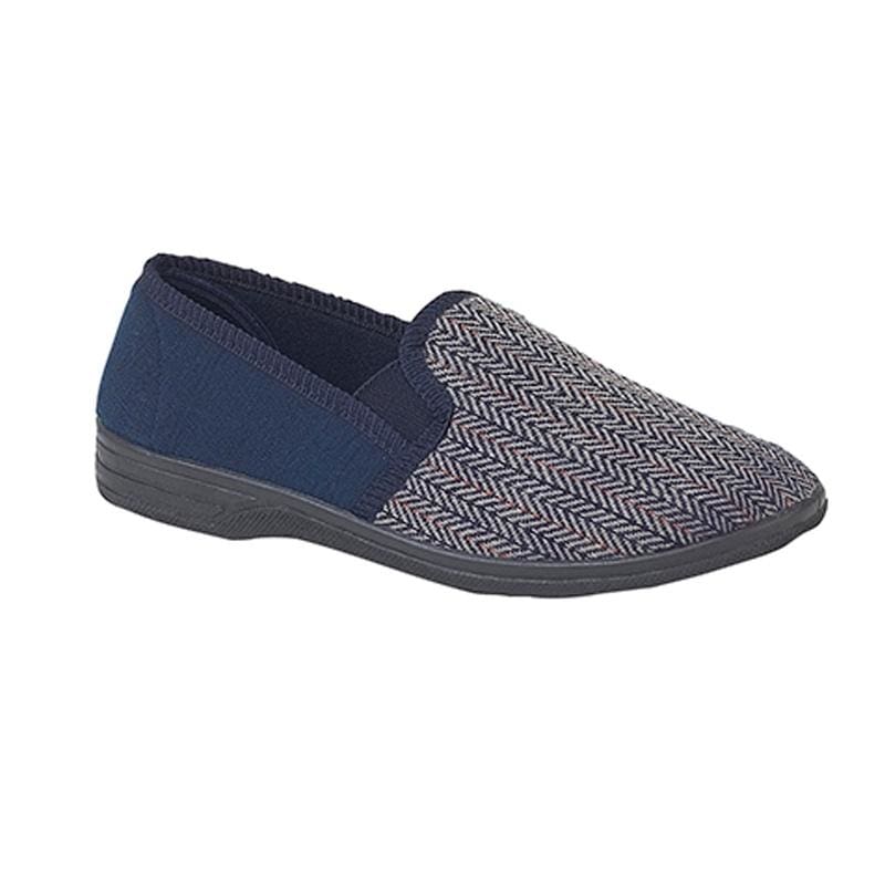 Crown Comfort Slippers - MS219 - Navy 1