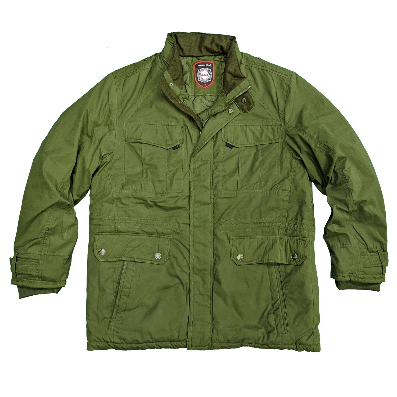 Kam Padded Casual Jacket - KBS KV95 - Olive