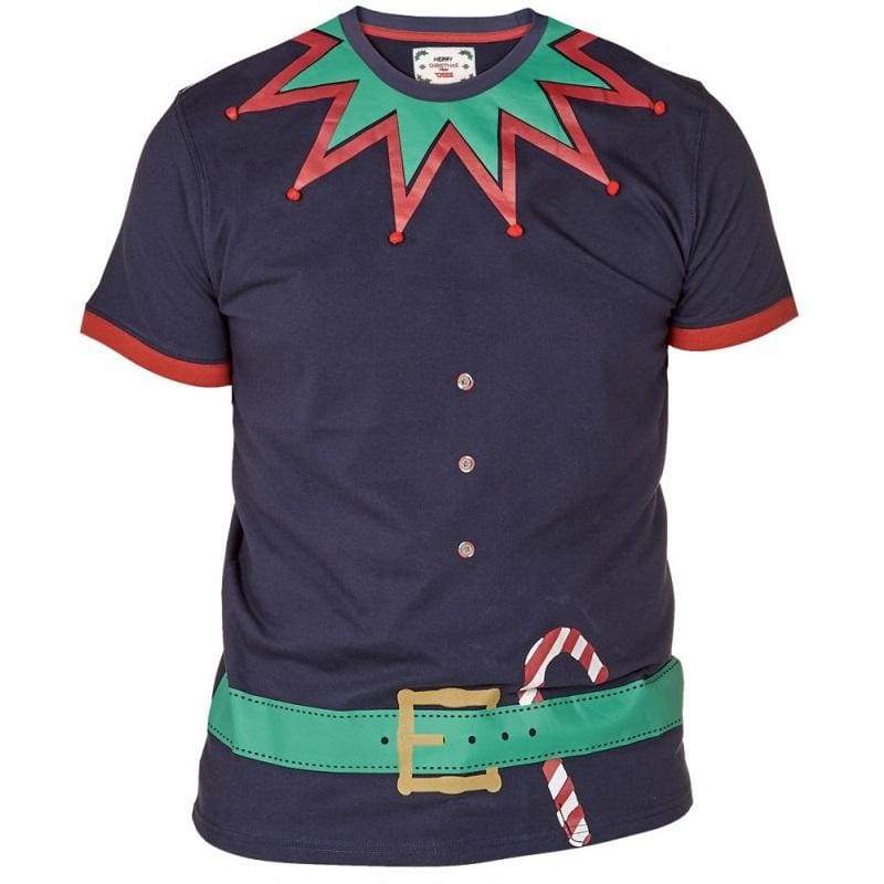 D555 Christmas Tee - KS16737 - Tinsel - Navy 1