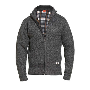 D555 Full Zip Sweater - KS80550 - Braxton - Charcoal Marl 1