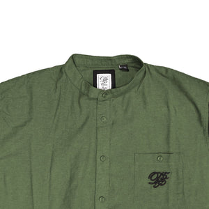 D555 L/S Grandad Shirt - KS11188 - Atkins - Khaki 2