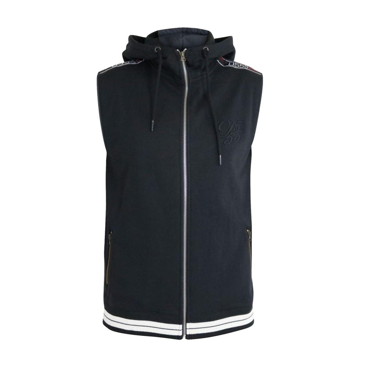 D555 Sleeveless Hoody - KS60217 - Chemung - Black 1