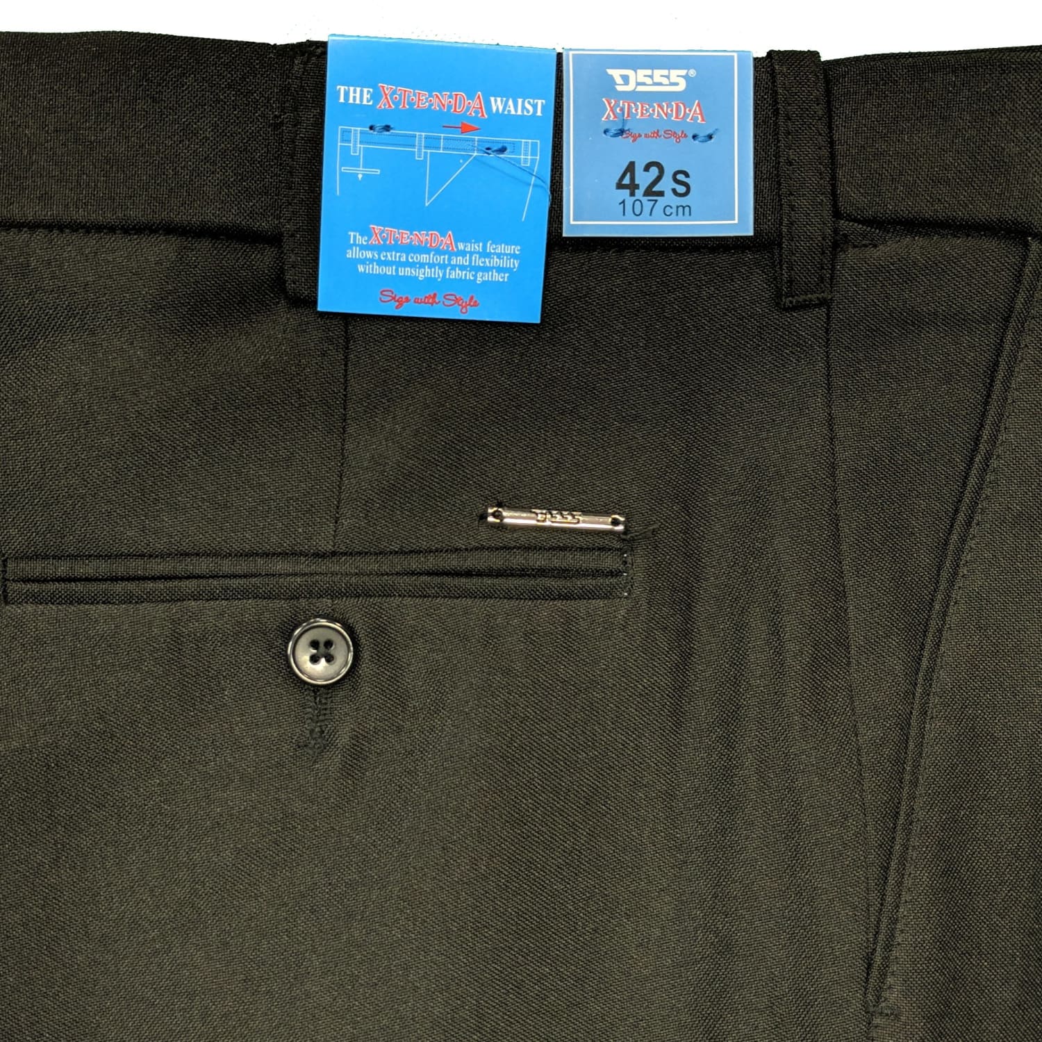 D555 Trousers - KS1404 - Max - Black 3