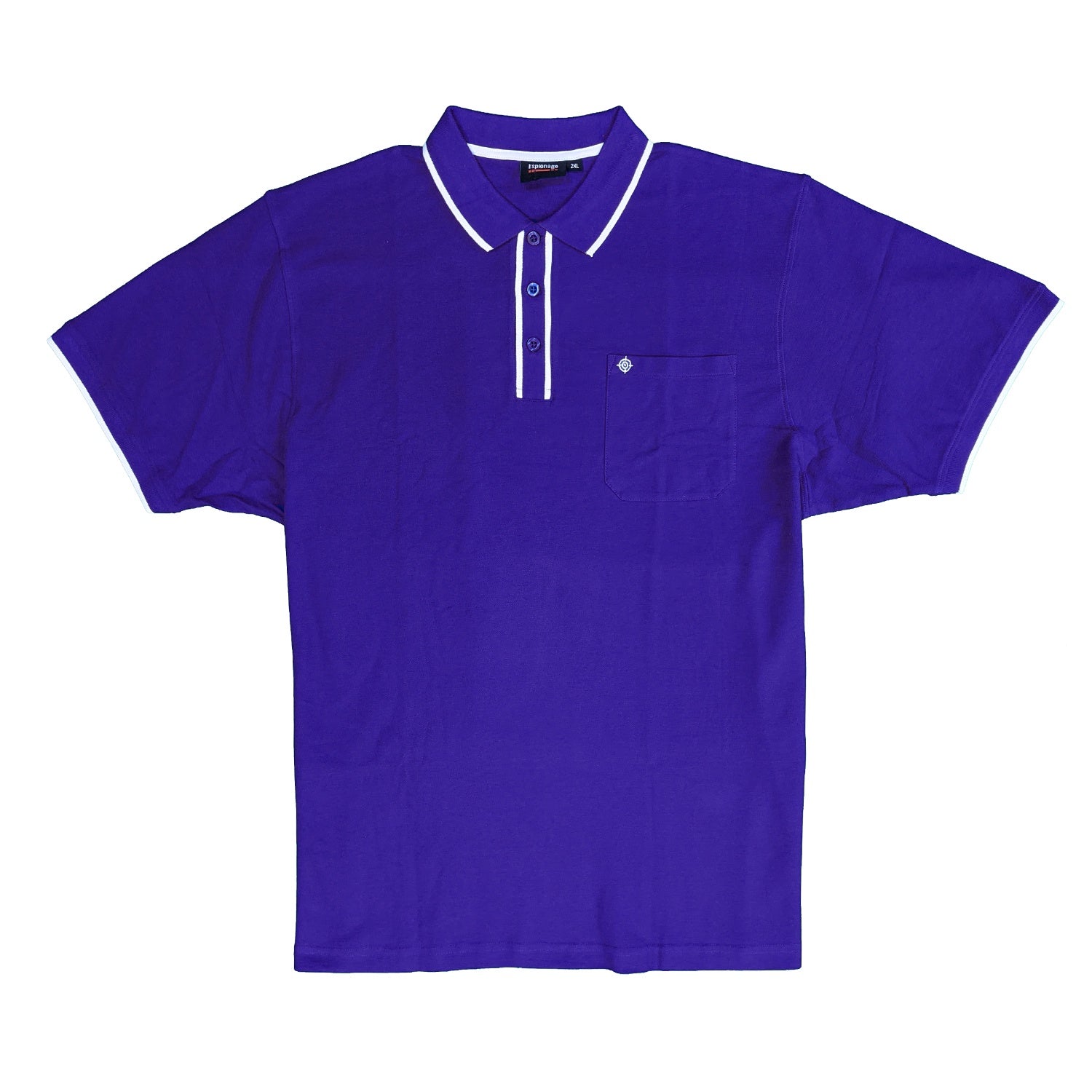 Espionage Tipped Polo - P174 - Royal 1