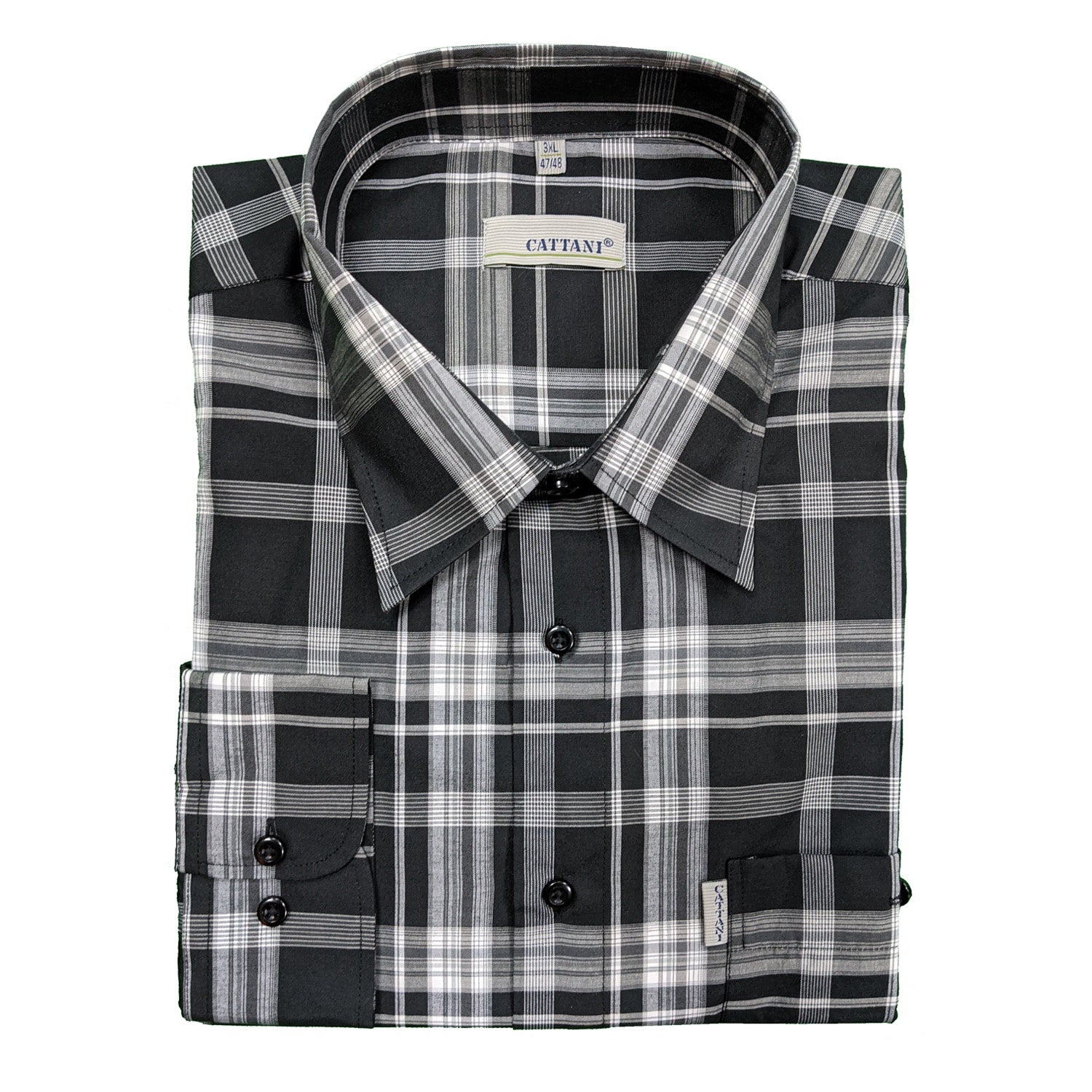 Cattani L/S Shirt - 40198 - Black / Grey 1