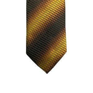 Double Two Tie - P035 - Black / Brown / Gold 2