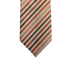 Double Two Tie - P422D - White / Red / Pink 2