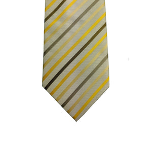 Double Two Tie - P422D - White / Yellow 2
