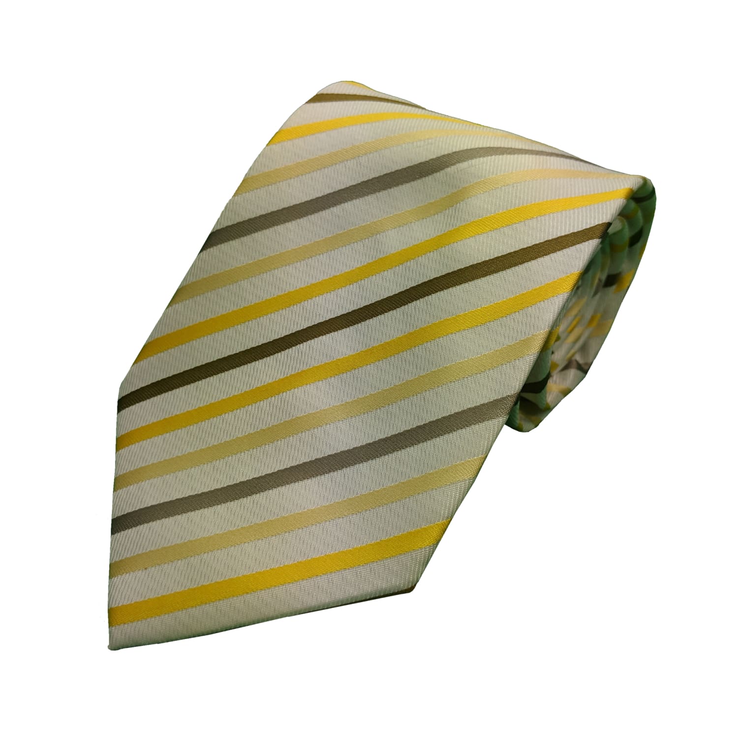 Double Two Tie - P422D - White / Yellow 1