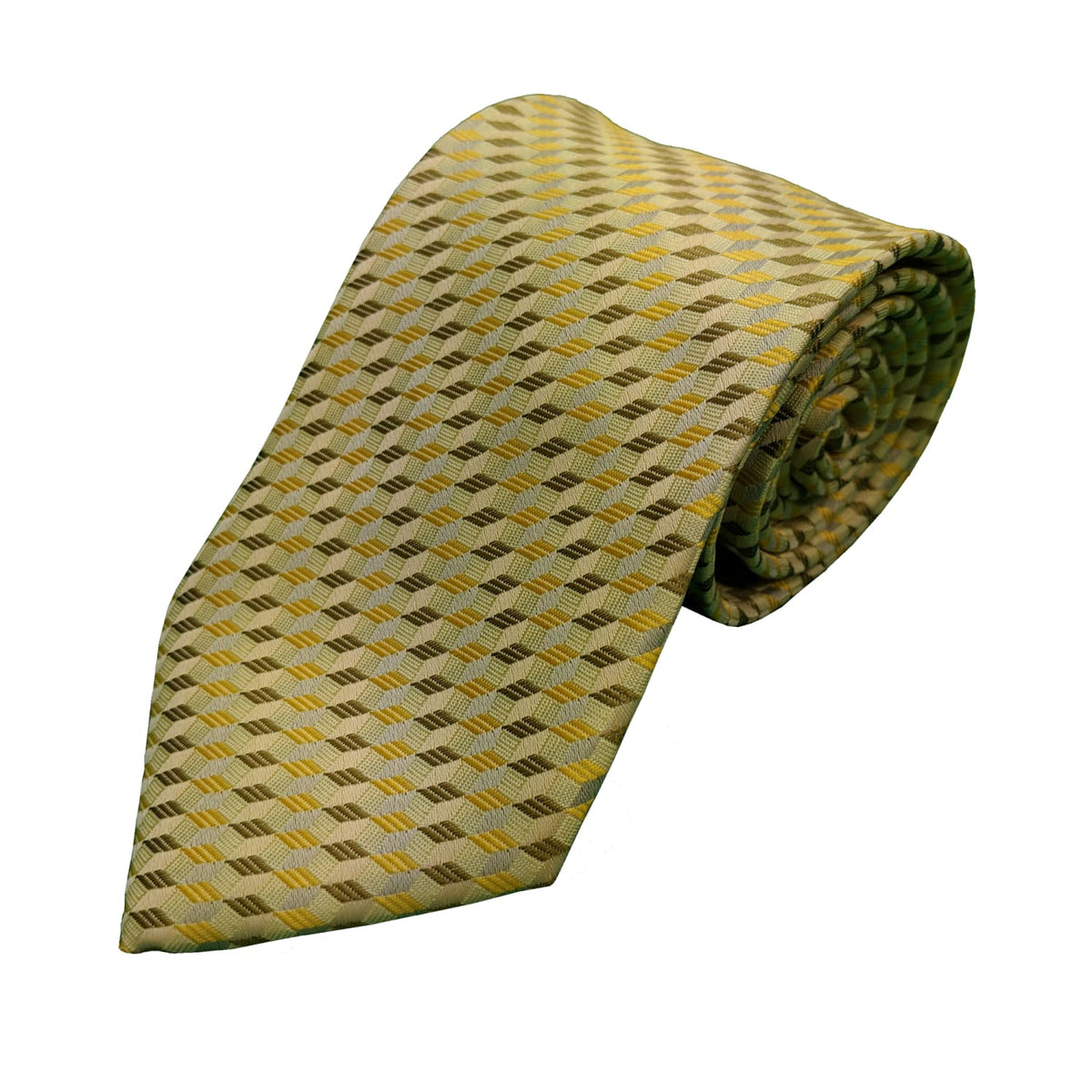 Double Two Tie - P645D - Cream / Gold 1