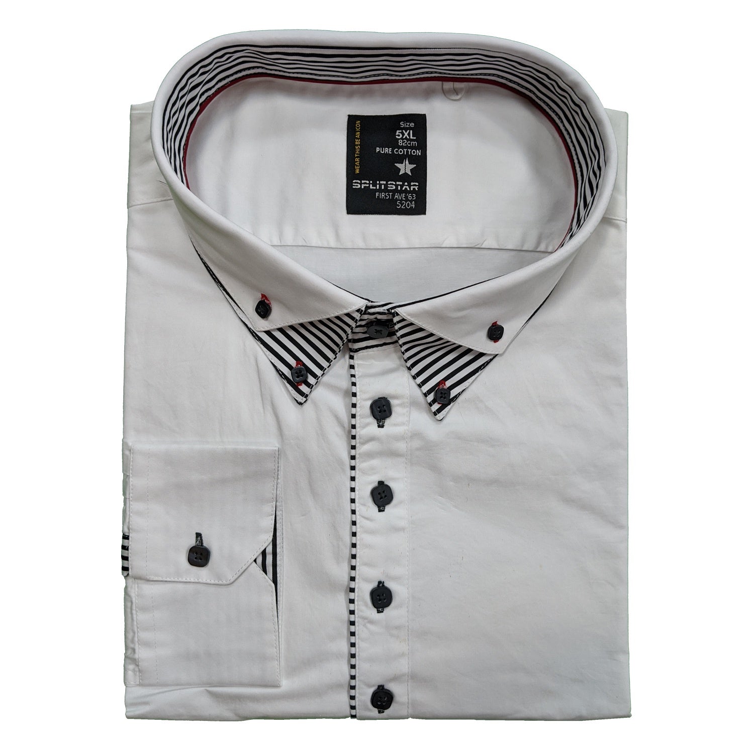 Splitstar L/S Shirt - KS11076 - D1NO - White 1