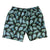 Espionage Feather Print Swim Shorts- SW074 - Green 3