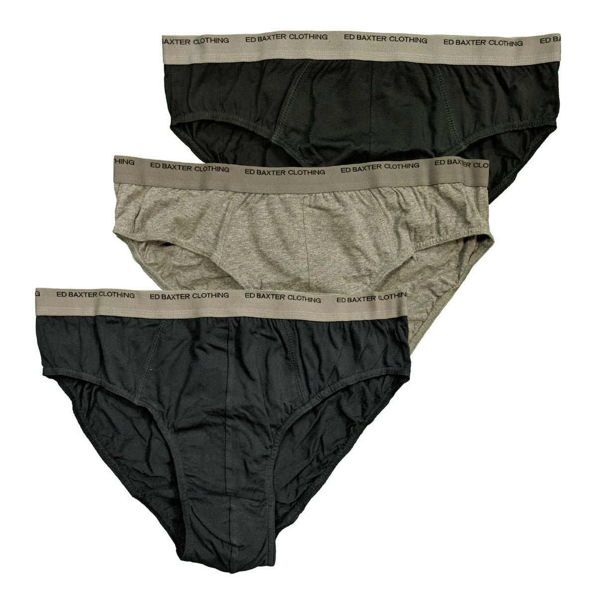 Ed Baxter Briefs - Black Navy Grey 1