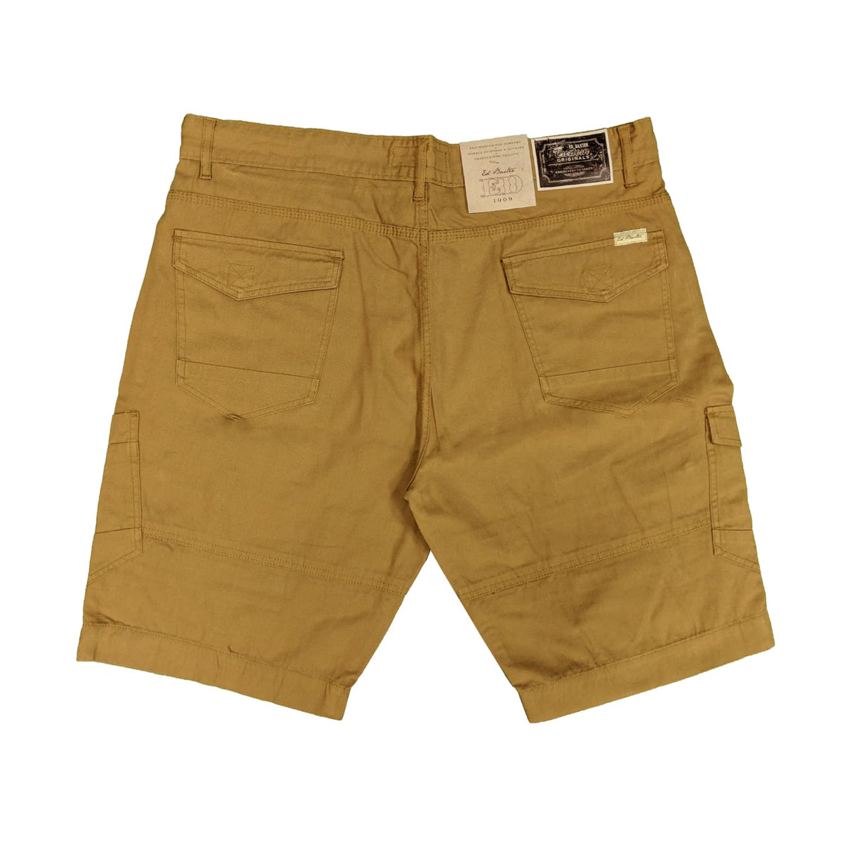 Ed Baxter Cargo Canvas Shorts - EB282 - Camel 2