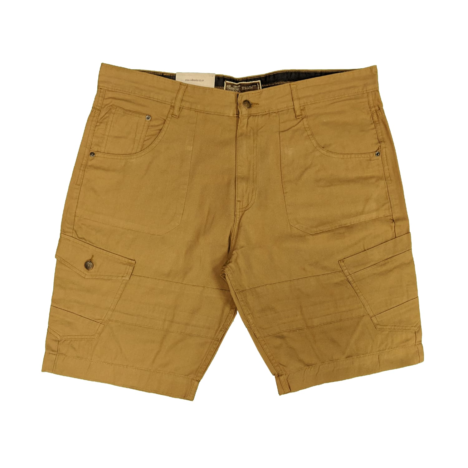 Ed Baxter Cargo Canvas Shorts - EB282 - Camel 1