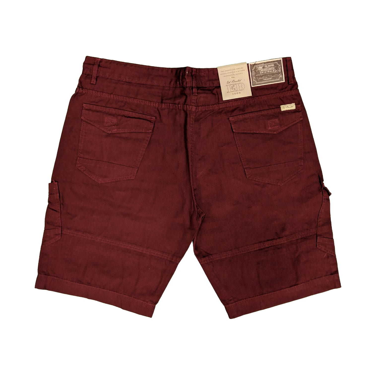 Ed Baxter Cargo Canvas Shorts - EB282 - Wine 2