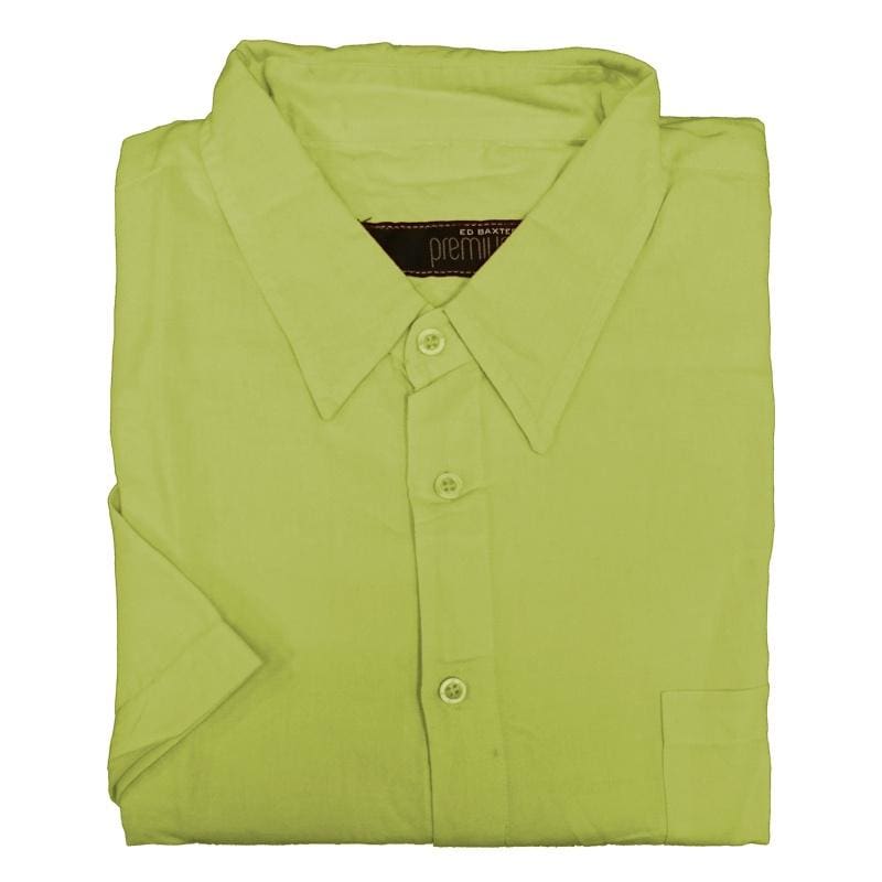 Ed Baxter Linen S/S Shirt- EB155 - Mint 1