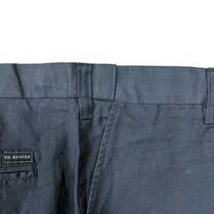 Ed Baxter Linen Trousers - EB316 - Navy 4
