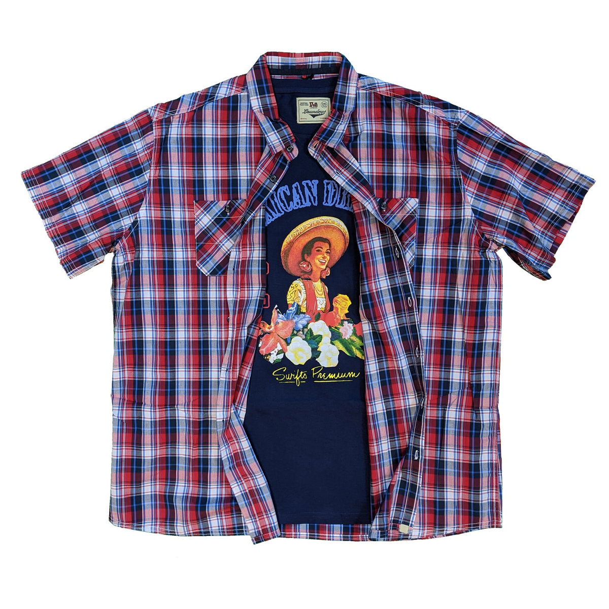 Duke S/S Shirt &amp; T-Shirt - KS11235 - Delmar - Red / Navy 1