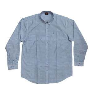Espionage L/S Gingham Shirt - SH264 - Blue / White 2