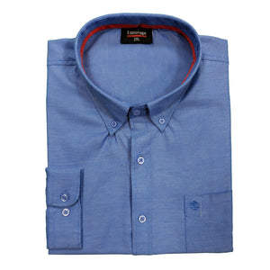 Espionage L/S Oxford Shirt - SH272 - Blue 1