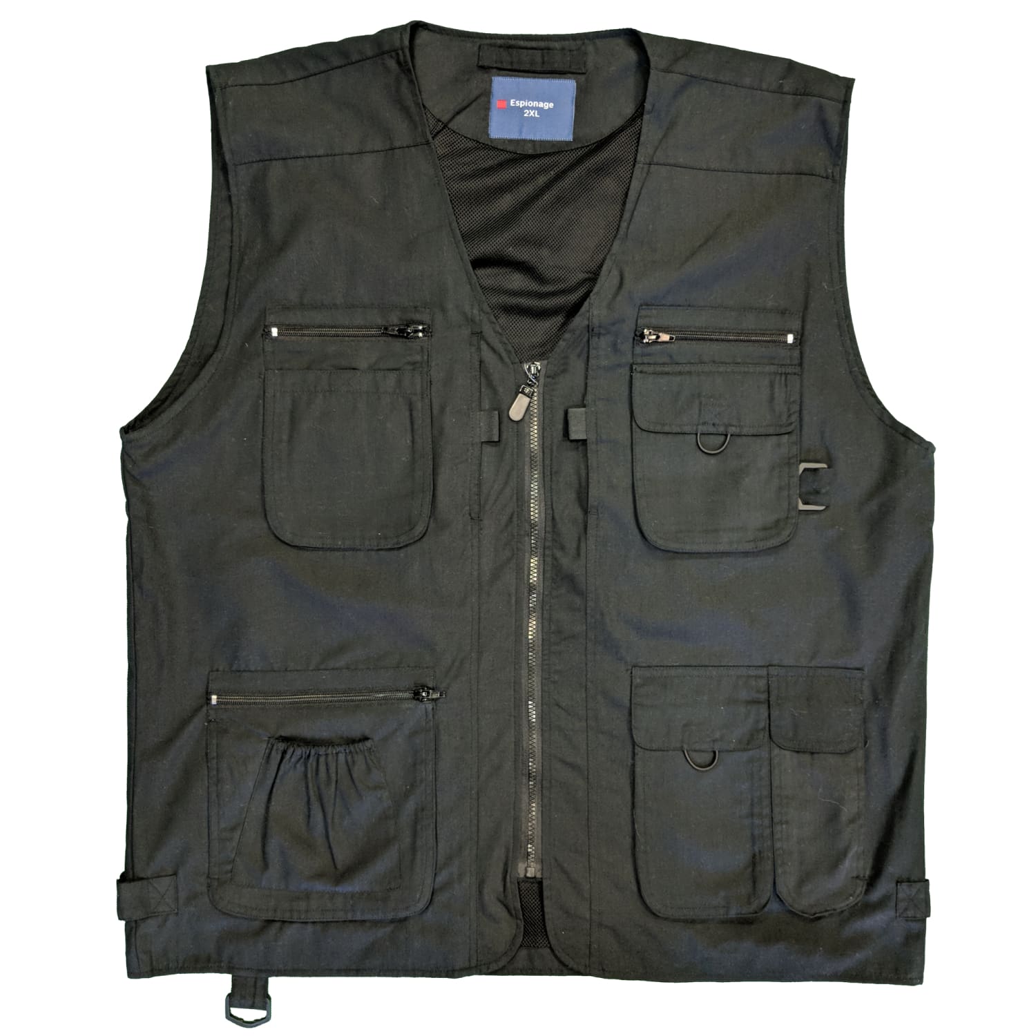 Espionage Multi Pocket Gilet - JT049 - Black 1