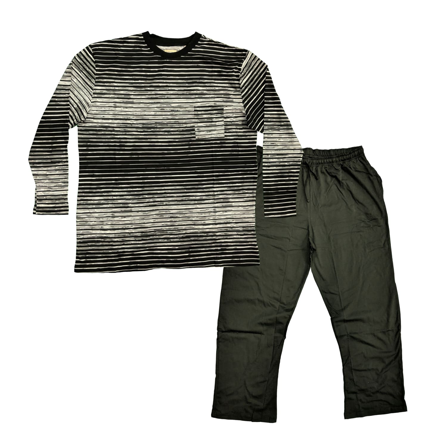 Espionage PJs (L/S T-Shirt & Trousers) - PJ096 - BLACK 1