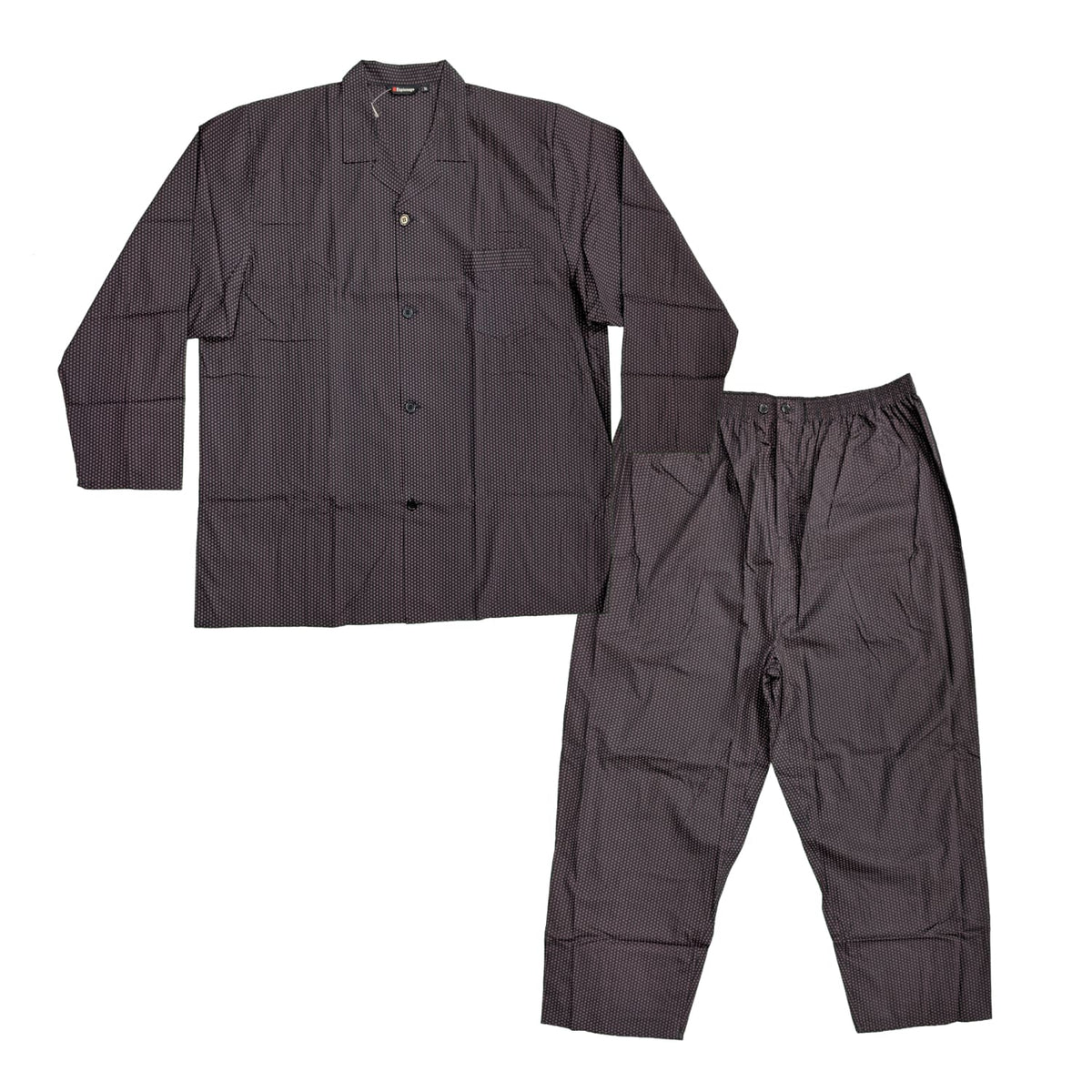 Espionage PJs (Shirt &amp; Trousers) - PJ066 - Navy / Wine 1