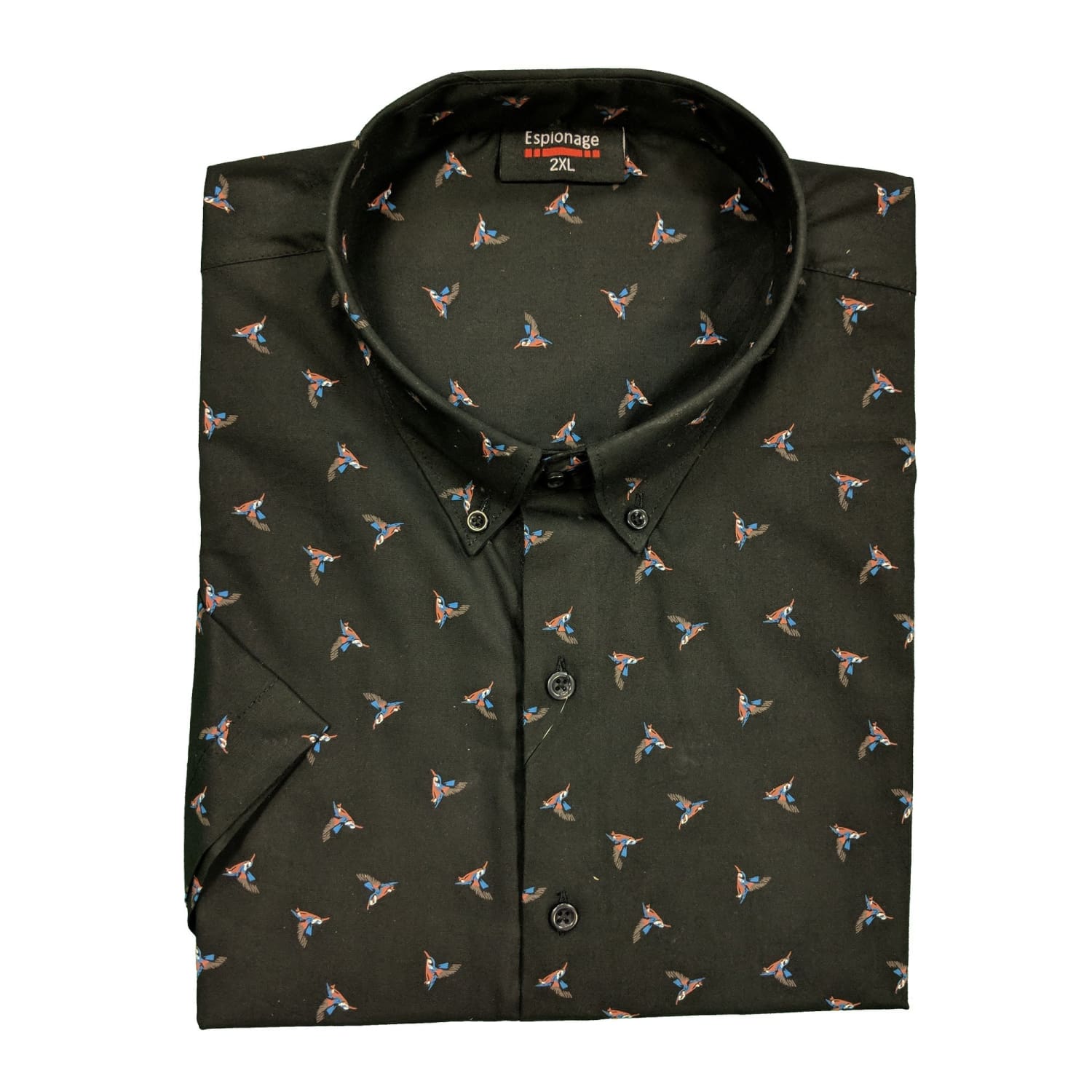 Espionage S/S Kingfisher Shirt - SH271 - Black 1