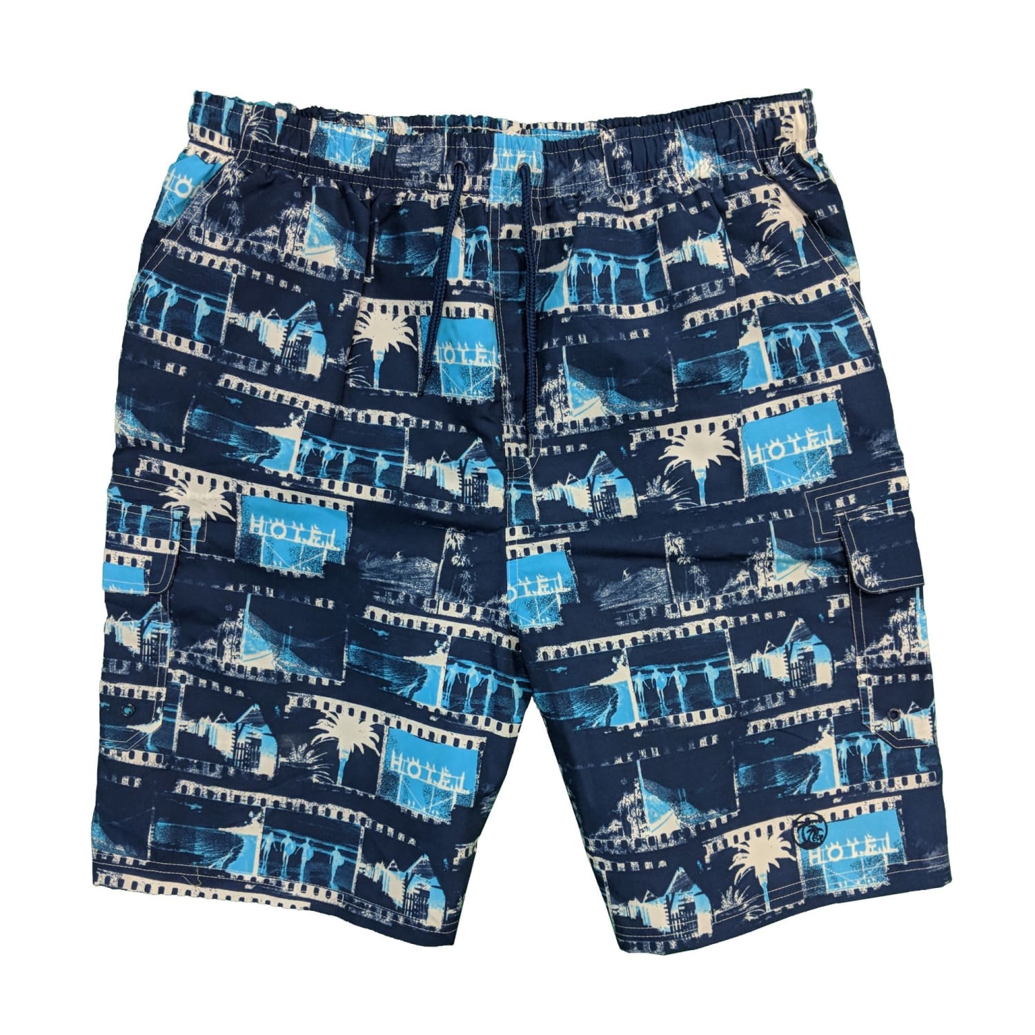 Espionage Swim Shorts - SW051 - Blue Print 1