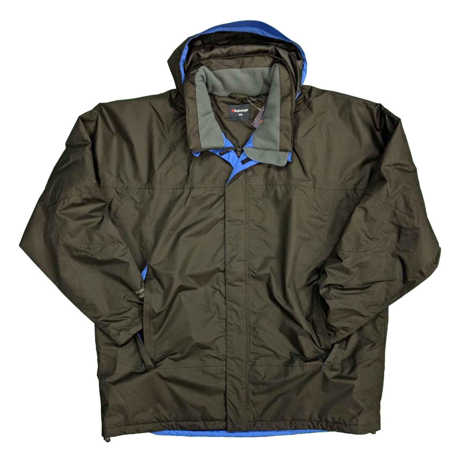 Espionage Waterproof Coat - JT055W - Black / Royal 1