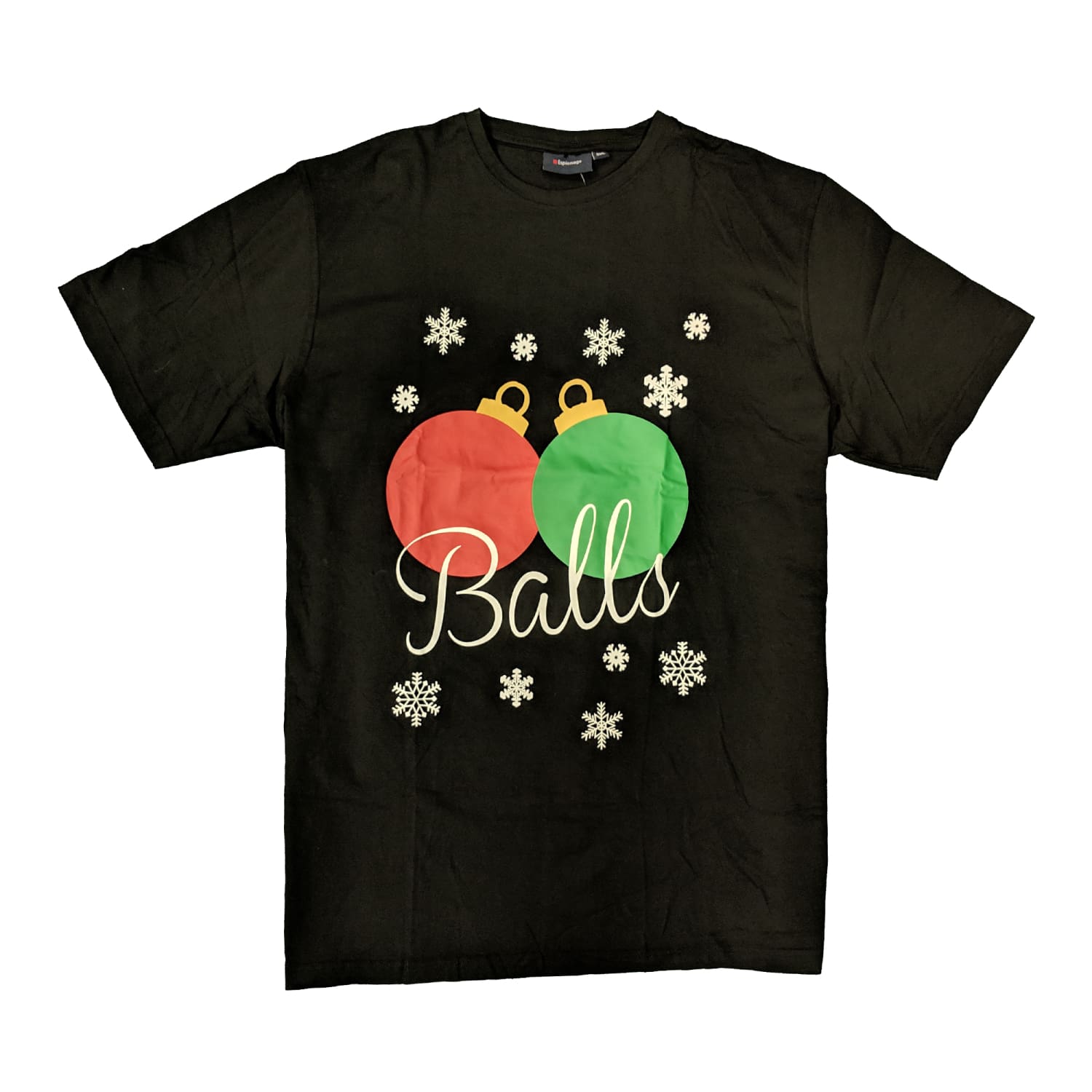 Espionage Xmas Tee - T208 - Balls - Black 1