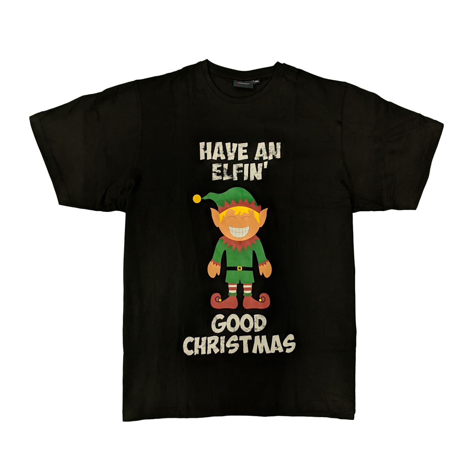 Espionage Xmas Tee - T208 - Elfin - Black 1