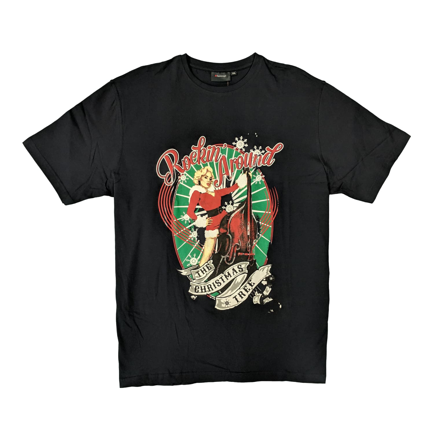 Espionage Xmas Tee - T217 - Rock - Navy 1