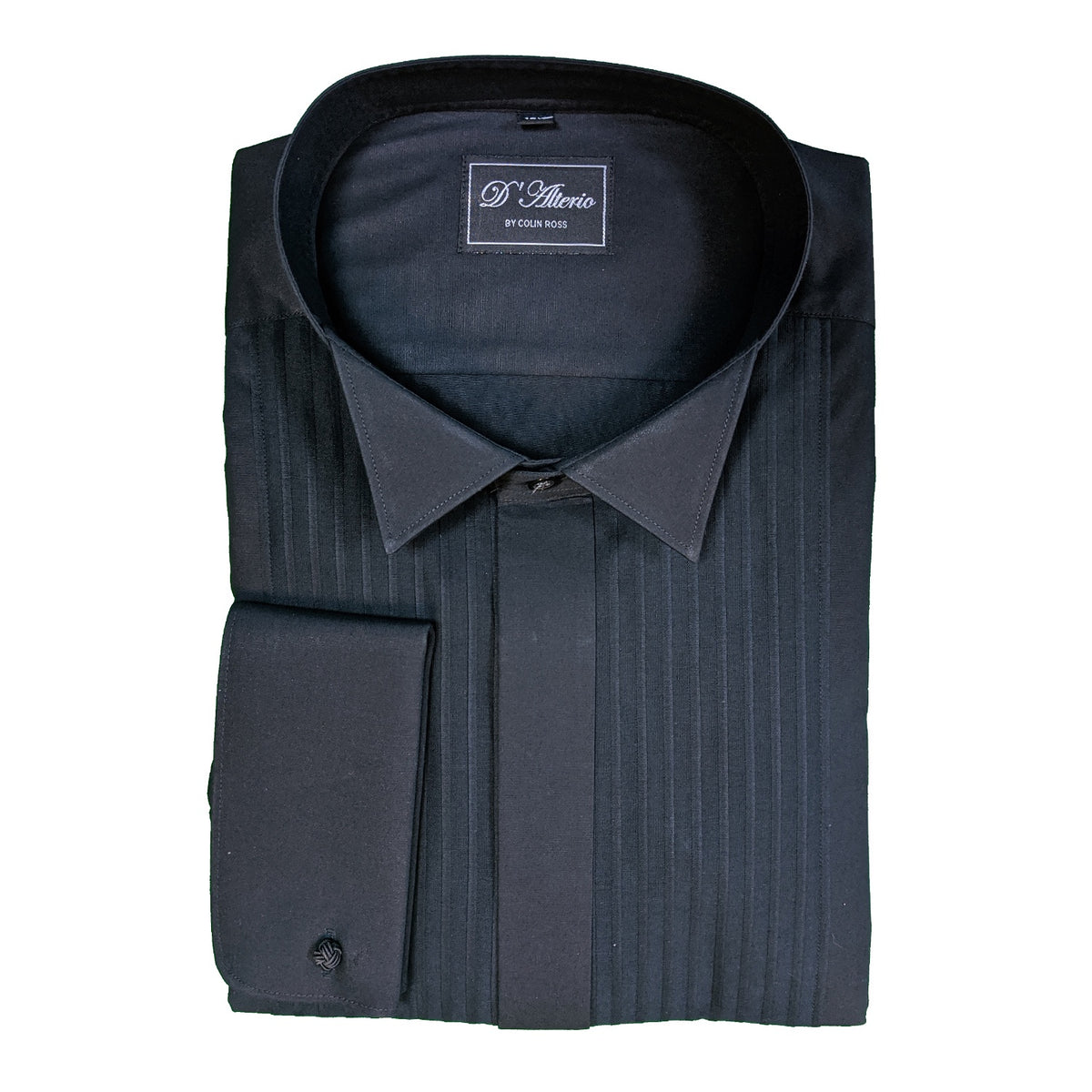 D&#39;Alterio Wing Collar Dress Shirt - 21831 - Black 1