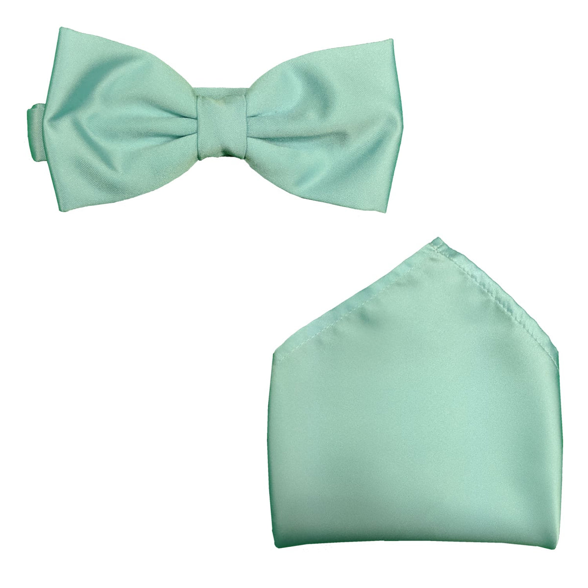 Folkespeare Bow Tie &amp; Pocket Square Set - BK0030 - Aqua 1