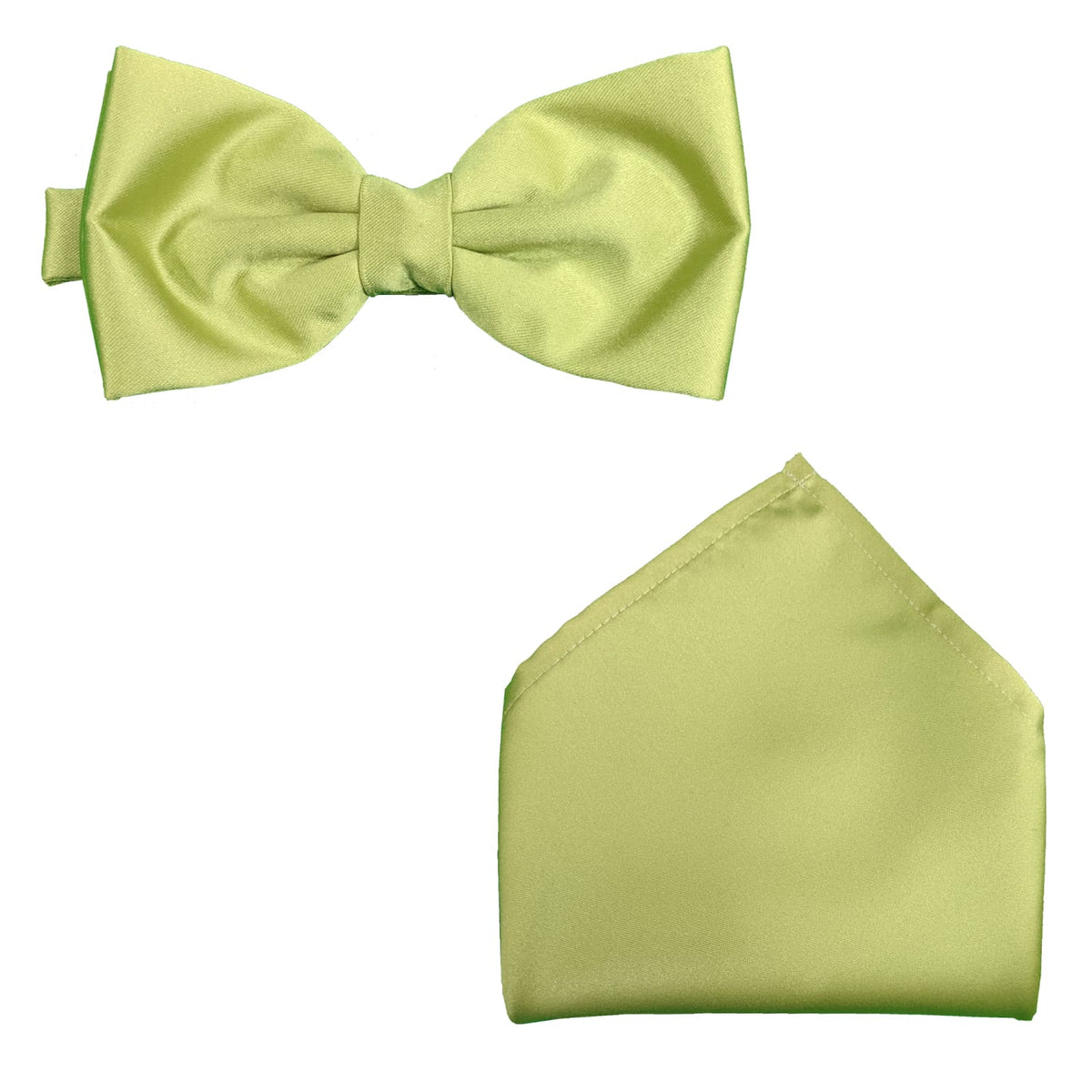 Folkespeare Bow Tie &amp; Pocket Square Set - BK0030 - Avocado 1