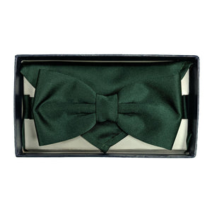 Folkespeare Bow Tie & Pocket Square Set - BK0030 - Bottle Green 5