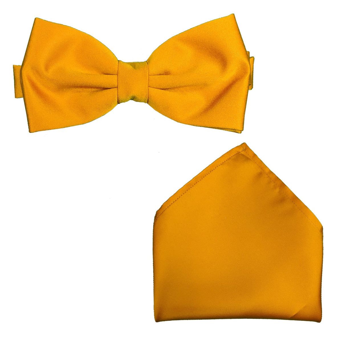 Folkespeare Bow Tie &amp; Pocket Square Set - BK0030 - Burnt Orange 1