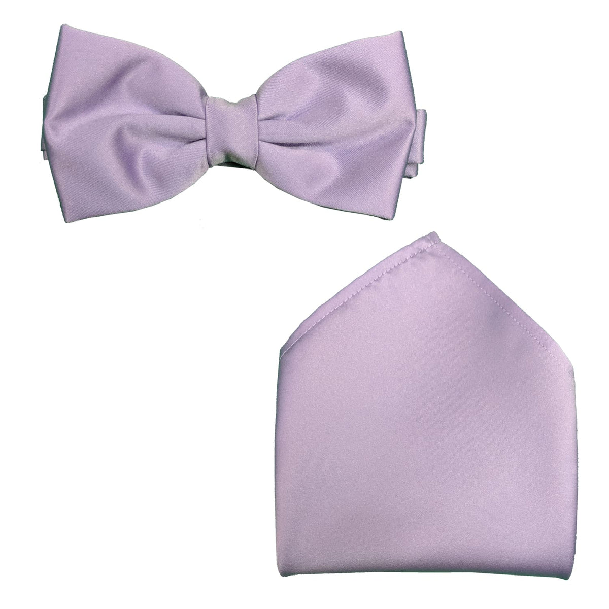 Folkespeare Bow Tie &amp; Pocket Square Set - BK0030 - Lavender 1