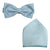 Folkespeare Bow Tie & Pocket Square Set - BK0030 - Light Blue 1