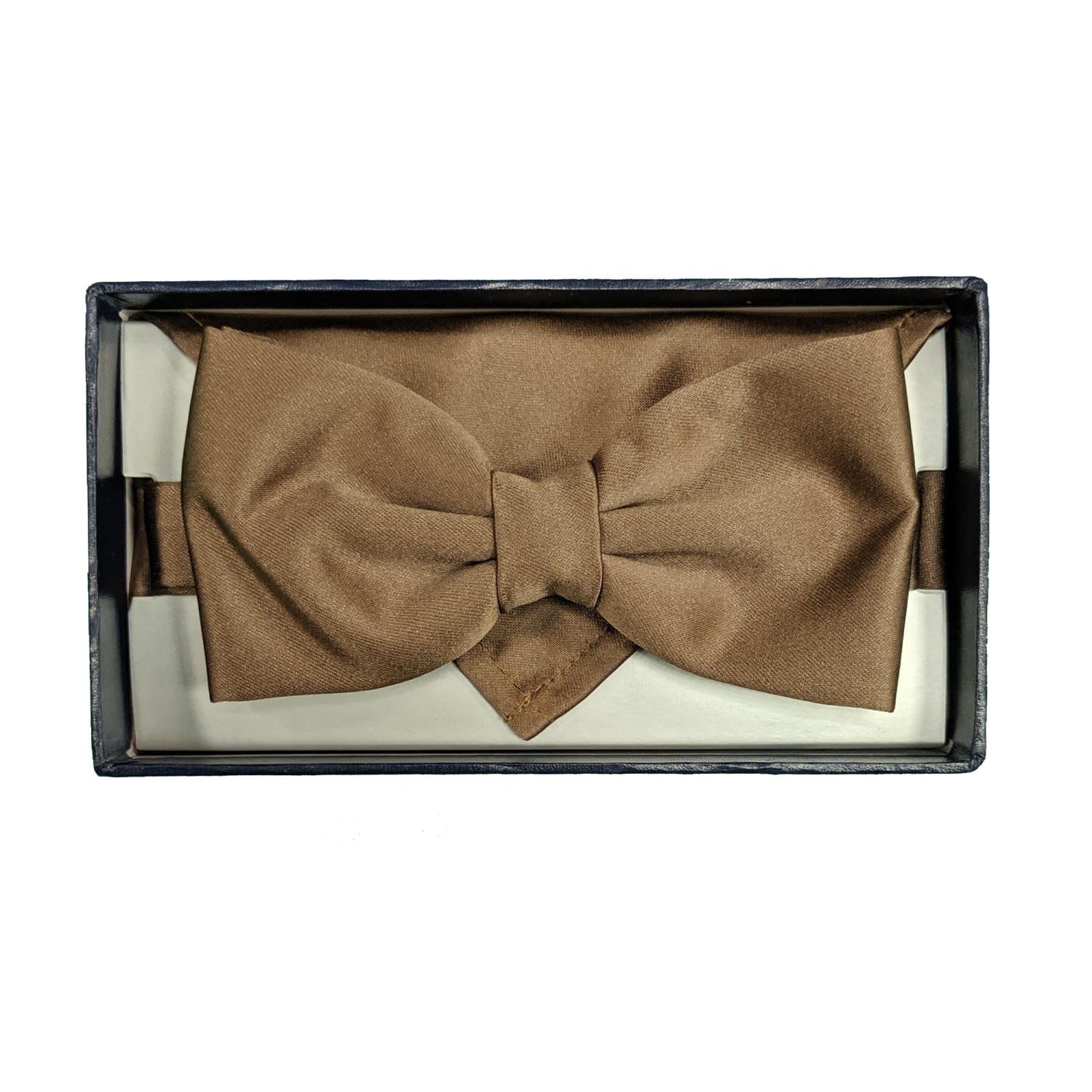 Folkespeare Bow Tie & Pocket Square Set - BK0030 - Mid Brown 5