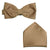 Folkespeare Bow Tie & Pocket Square Set - BK0030 - Mid Brown 1